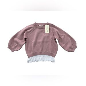 Vignette NWT Size 18-24 Months Logan Sweater in Dusty Rose